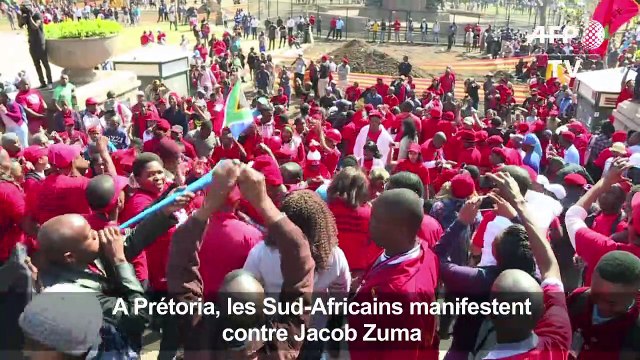 A Pretoria, les Sud-africains manifestent contre Jacob Zuma