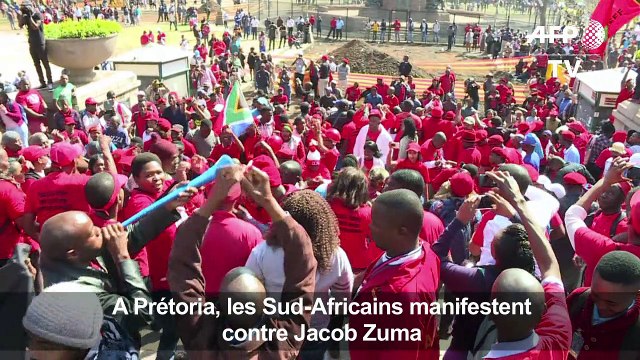 A Pretoria, les Sud-africains manifestent contre Jacob Zuma
