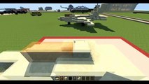 Minecraft How to Build:Military Jet F-22 Raptor