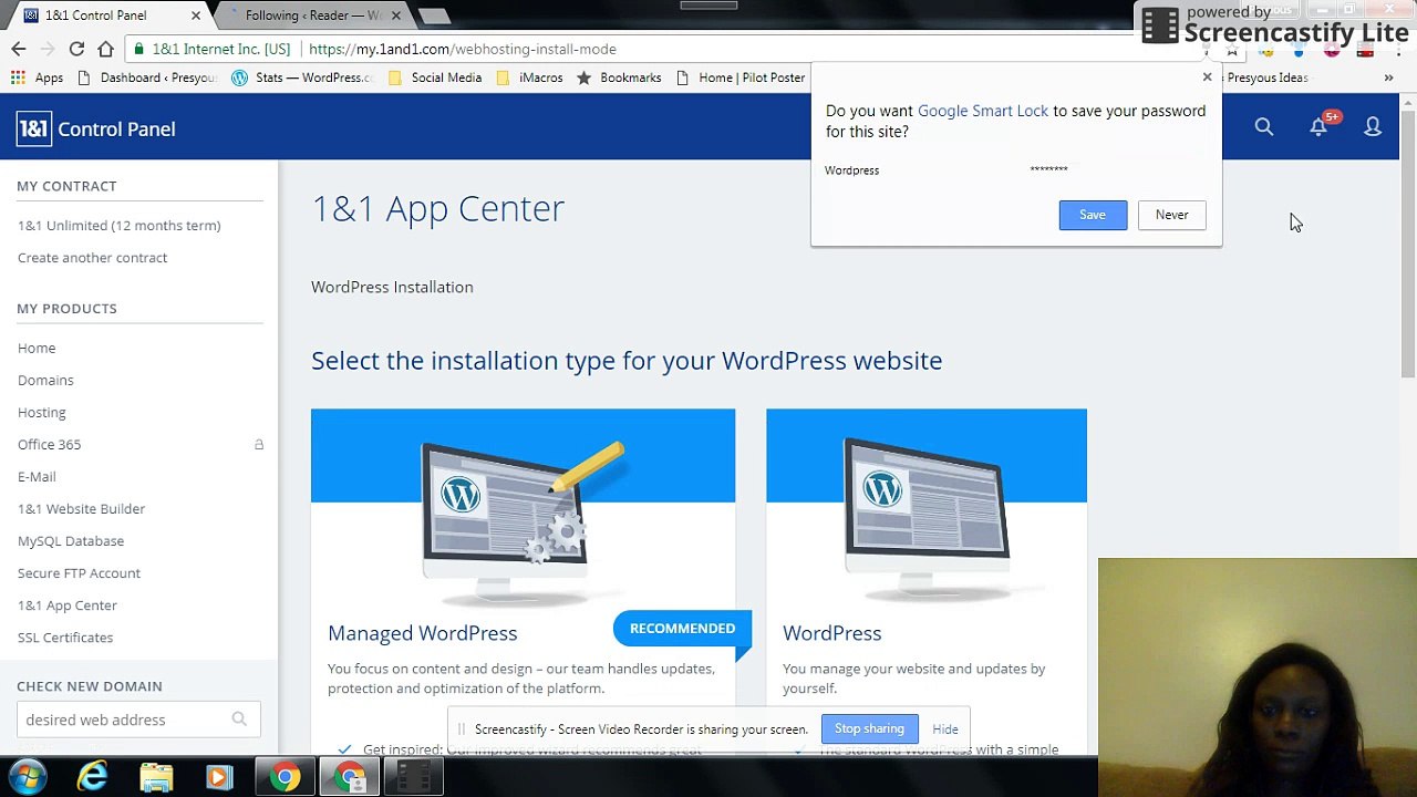 Create a Sub Domain and Wordpess Website