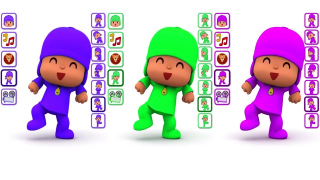 Talking Pocoyo Colors Reion Compilation Funny Videos for Kids