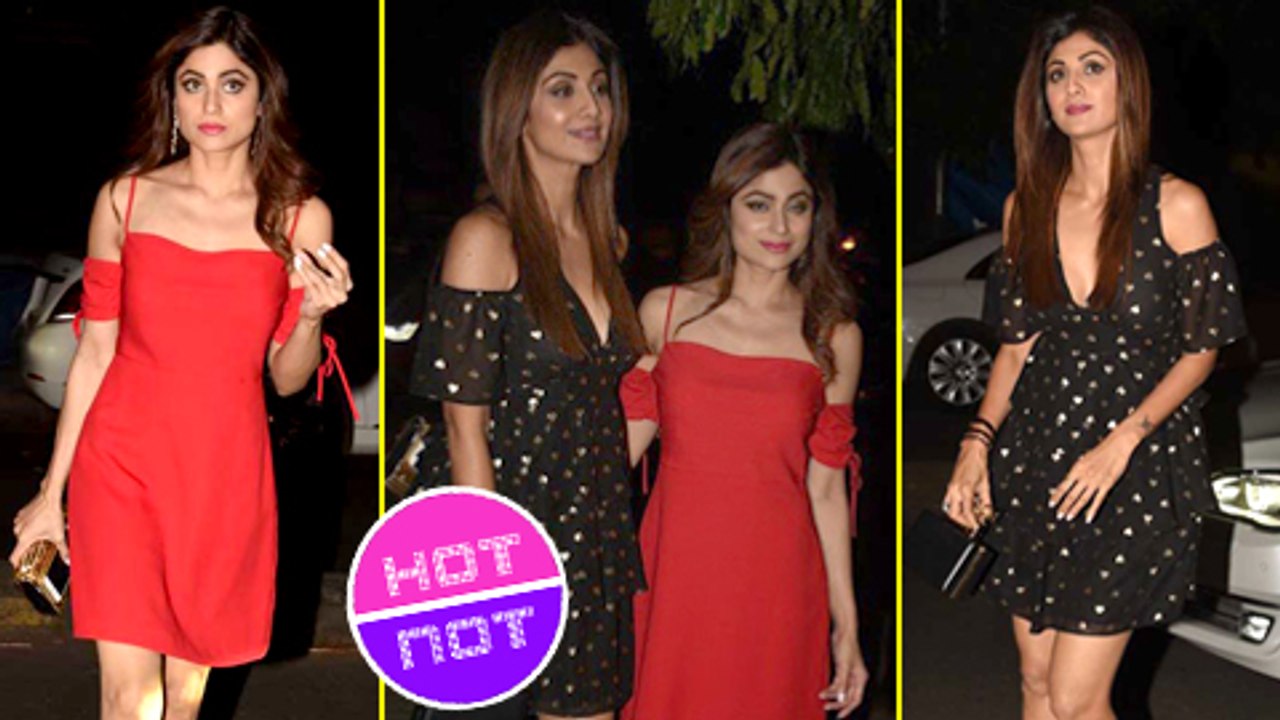 Sisters Shilpa Shetty And Shamita Shetty Look HOT At Rohini Iyer's Birthday Bash