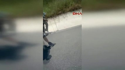 Tekirdağ Alev Alev Yanan Aracını Çaresizce Seyretti