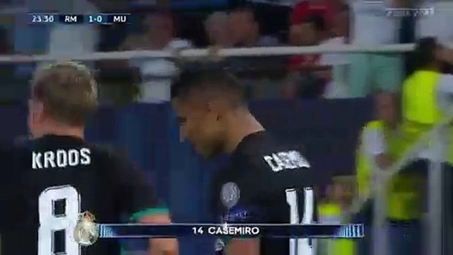 Casemiro Goal HD - Real Madrid 1-0 Manchester United 08.08.2017
