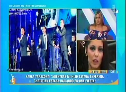 Hijos de karla tarazona preguntaron qué hacía papá Christian Domínguez besándose con la tía Chavelita