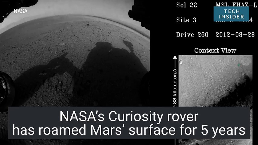 NASA Curiosity rover's 5-year time-lapse