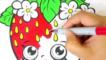 Shopkins Coloring Book Pages Compilation Season 1 Lippy Lips Kooky Cookie Strawberry Kisse