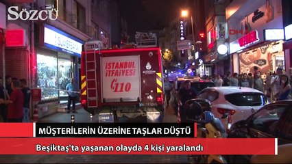 Yemek yerken kafalarına taşlar düştü: 4 yaralı