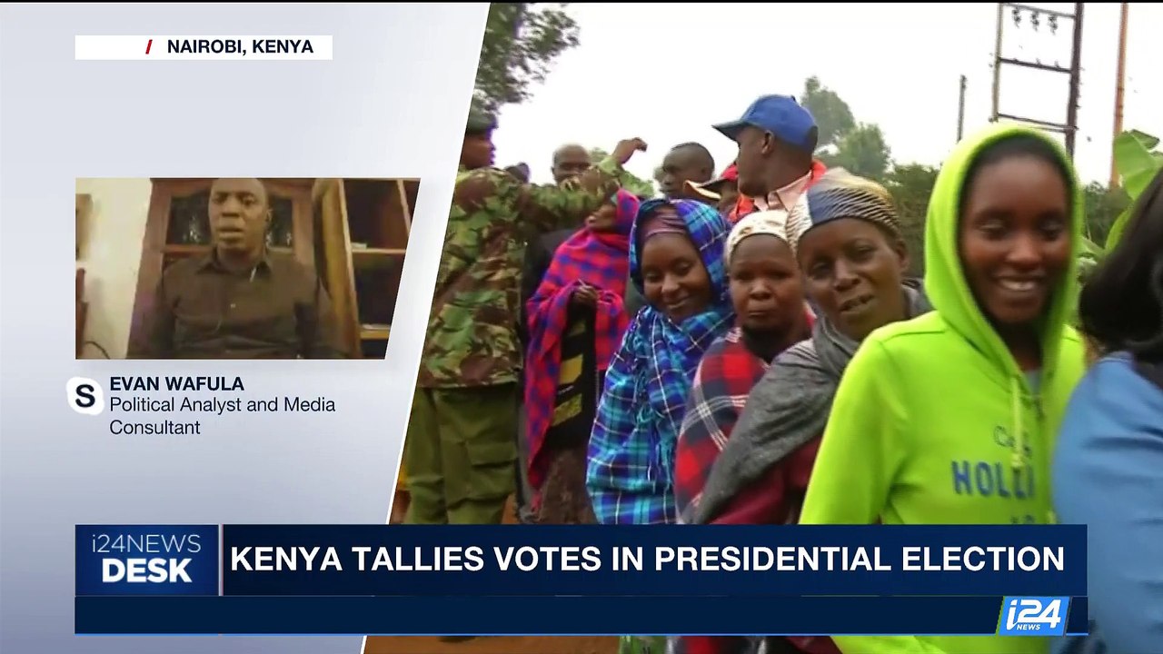 i24NEWS DESK Kenya tallies votes in presidential election Tuesday