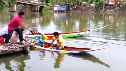 Longtails Boat with jet ski engine