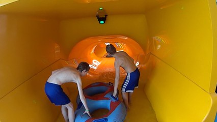 Yellow Vortex Water Slide at Lost City