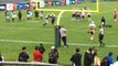 Gronkowski catches a touchdown pass from Tom Brady