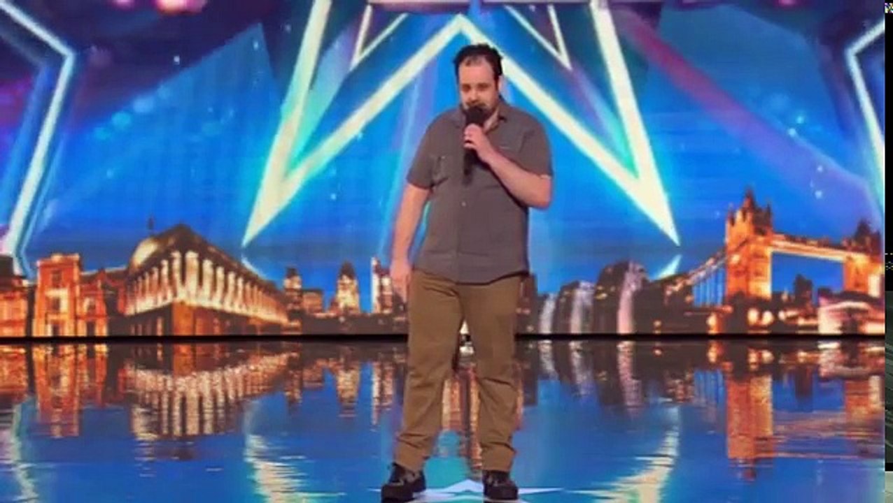 David Walliams kissing contestant at Britains Got Talent