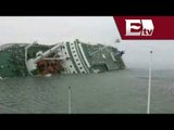 VIDEO: Buzo trata de romper ventana de ferry surcoreano hundido / Global
