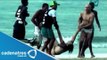 ¡¡¡LAMENTABLE!!! Caída de rayo mata a mujer cuando nadaba en playas de Sao Paulo, Brasil