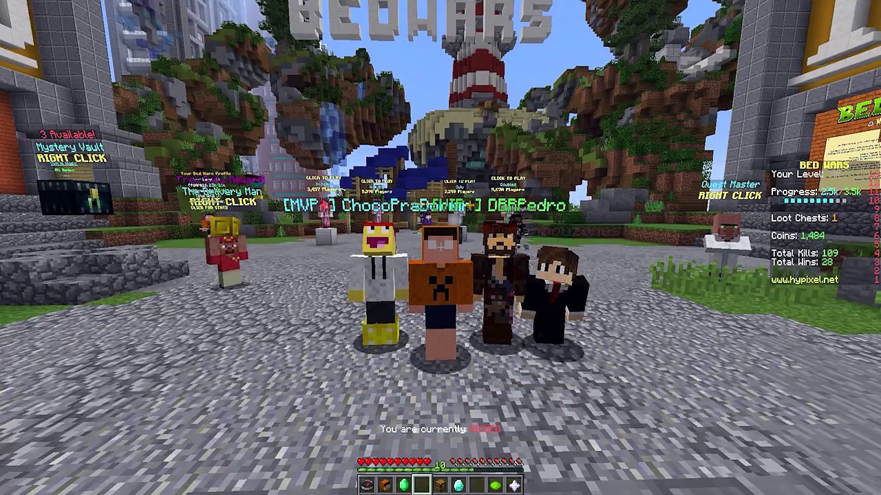 ACHAMOS UM HACK NO BED WARS - Minecraft