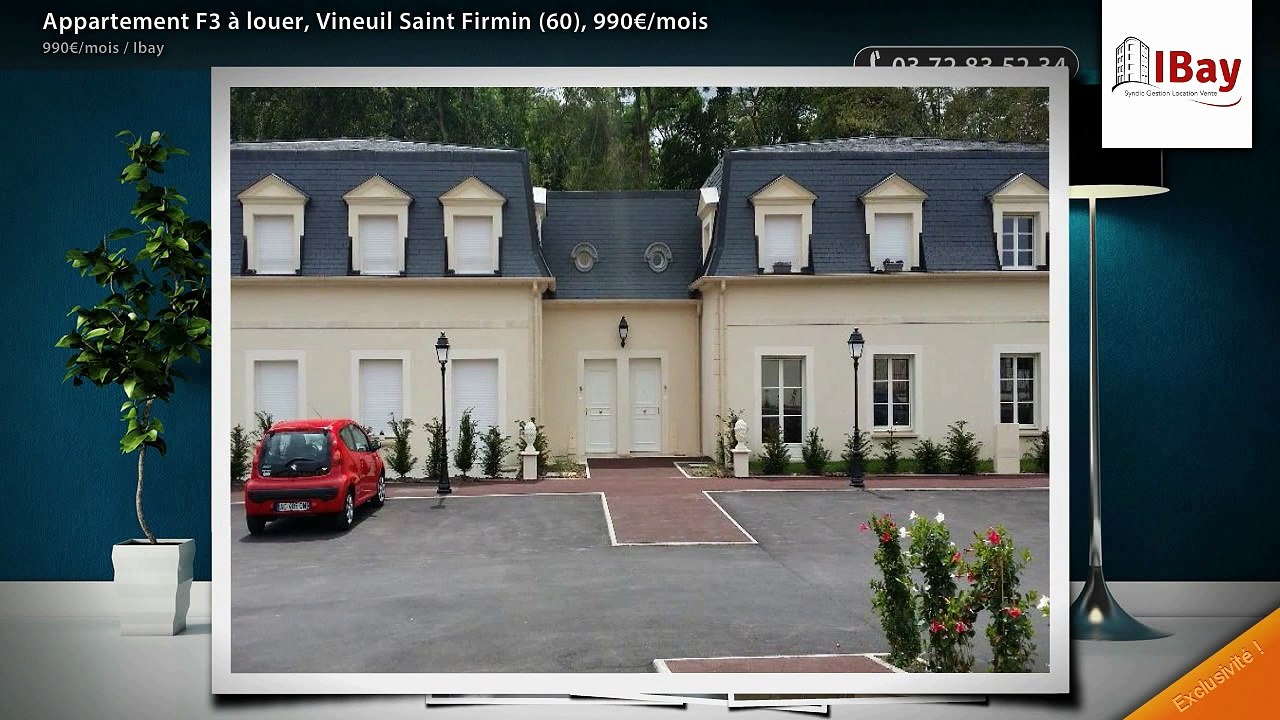 Appartement F3 à louer, Vineuil Saint Firmin (60), 990€/mois