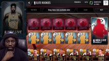 ELITE ROOKIE PACK OPENING & NEW ROOKIE LINEUP! NBA Live Mobile 16 Gameplay Ep. 29