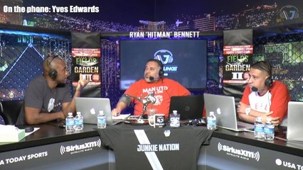 Yves Edwards loves to share a bite with his future opponents