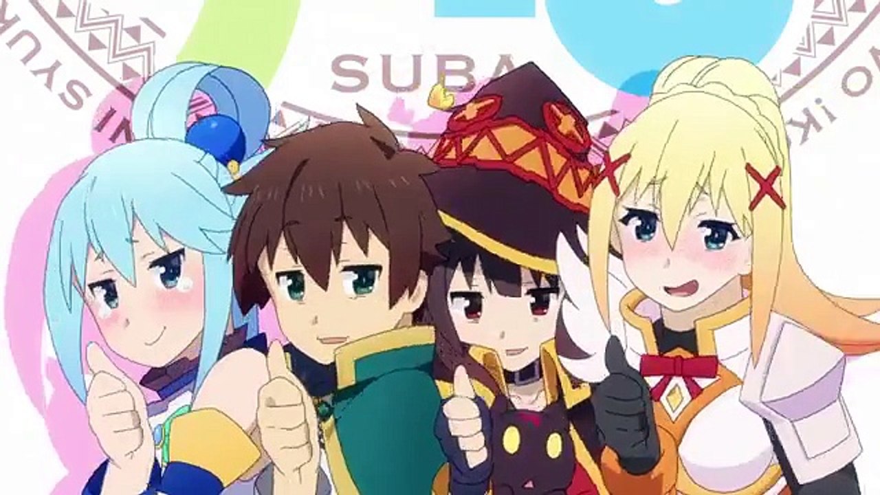 Konosuba S2 OVA - Aqua setting flags