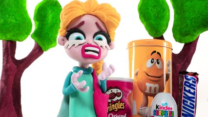 Baby Spiderman Gets Emergency Help from Baby Elsa and Hulk Play Doh Stop Motion Movies