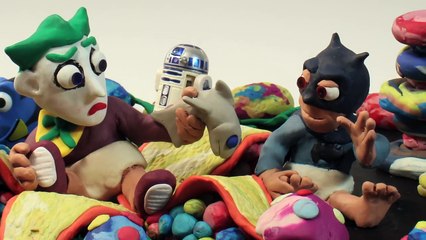 GUMBALL Madness Superheroes in Real Life Batman Paw Patrol Play Doh Stop Motion Movies