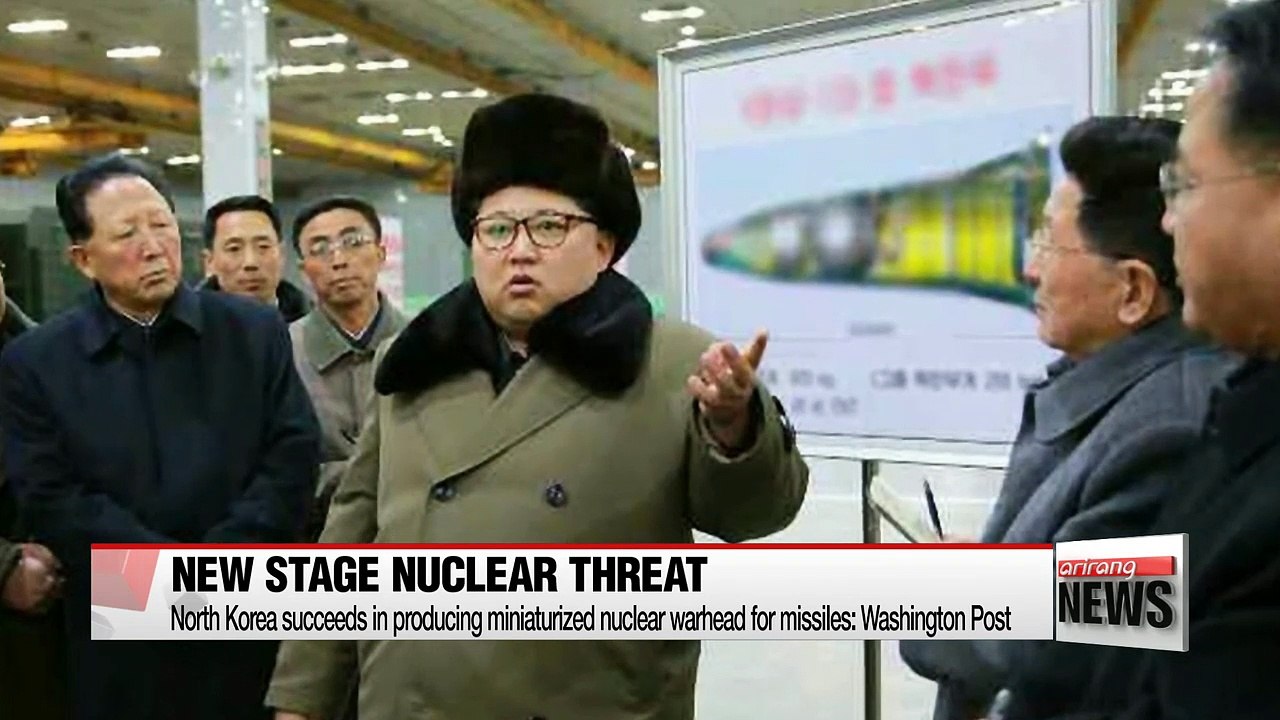 N. Korea succeeds in developing miniaturized nuclear warhead for missiles: Washington Post