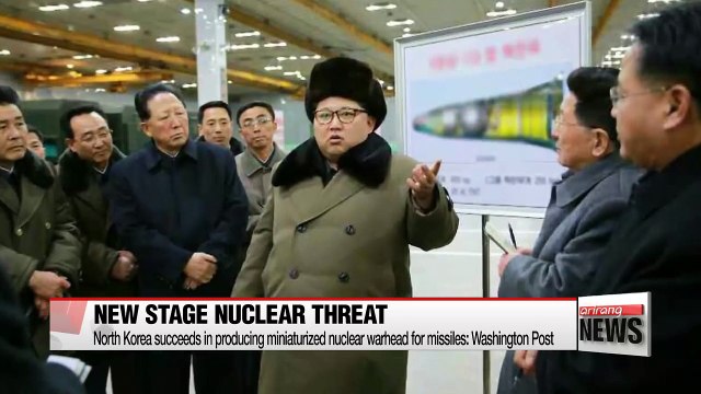 N. Korea succeeds in developing miniaturized nuclear warhead for missiles: Washington Post