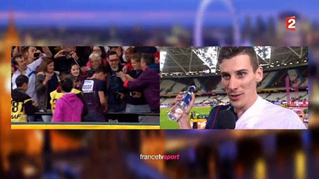 Regardez l'interview déjantée et surréaliste hier soir de Pierre-Antoine Bosse, champion du monde du 800 m, en direct s