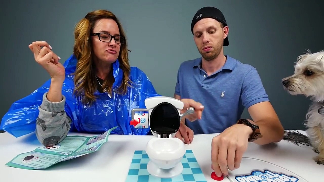 Drinking from the Toilet! Hasbro Gaming Toilet Trouble DCTC Toy Challenges