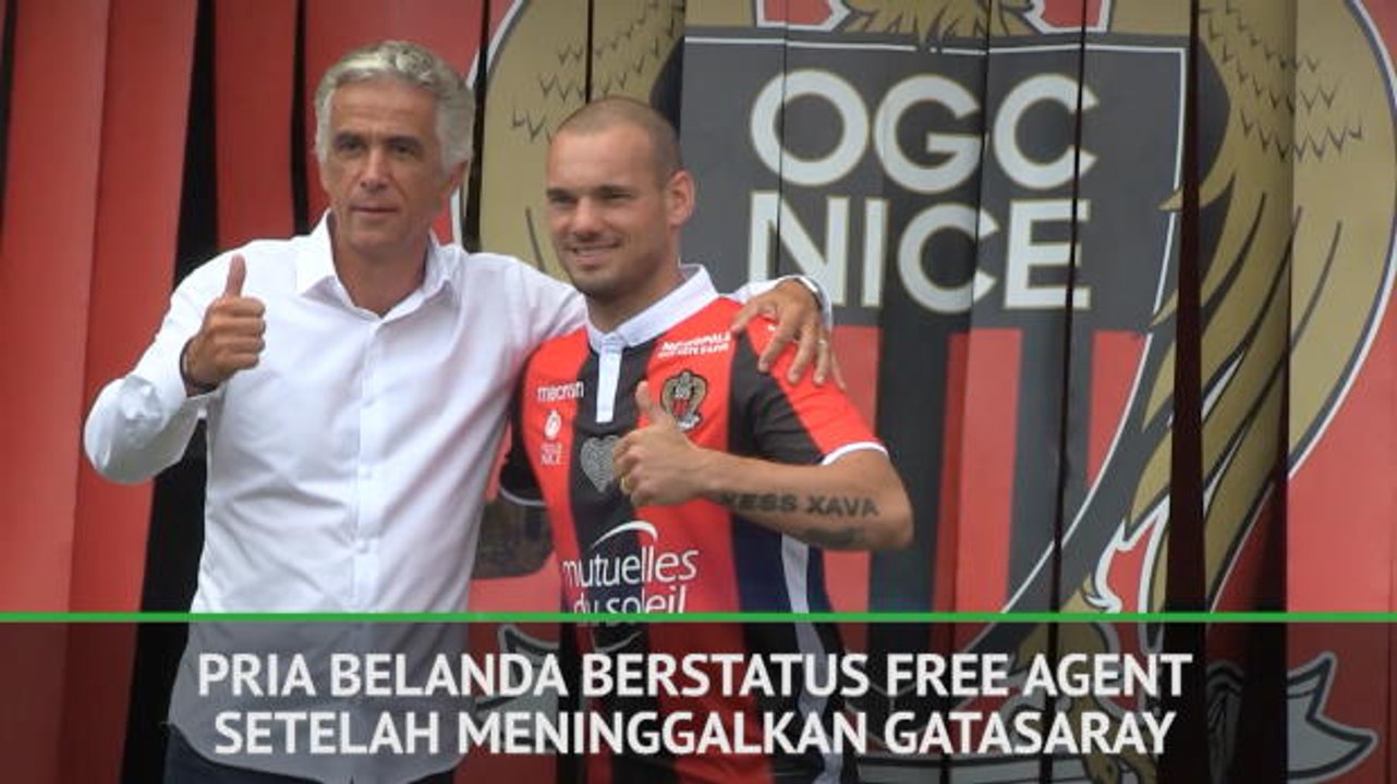 SEPAKBOLA: Ligue 1: Wesley Sneijder Resmi Diperkenalkan Oleh Nice