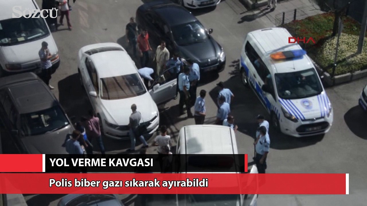 Erzurum'da yol verme kavgası