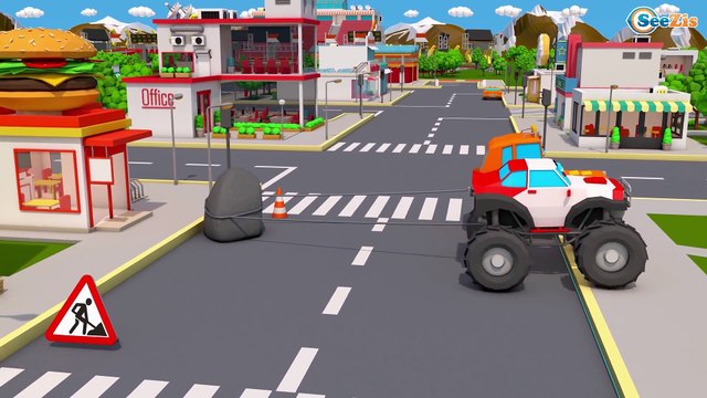 Forte Trator para Crianças | Desenhos Animados Escola bebês compilação de 21 min carro desenho