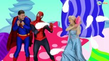 Learn colors with Superheroes and Rainbow, Songs Finger Family and Nursery Rhymes for Kids