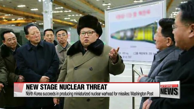 N. Korea succeeds in developing miniaturized nuclear warhead for missiles: Washington Post