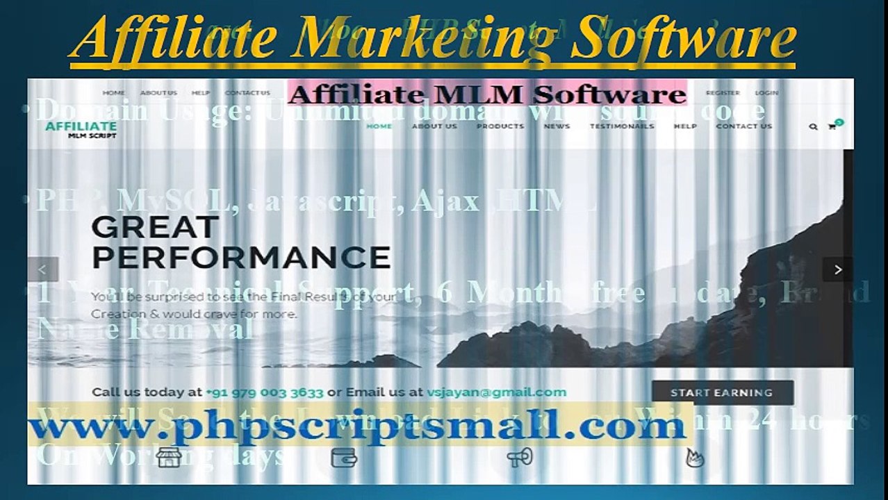 Affiliate MLM Software - Affiliate Marketing Software - MLM Affiliate Software