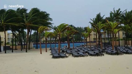 Tropical Storm Franklin hits Playa del Carmen in Mexico