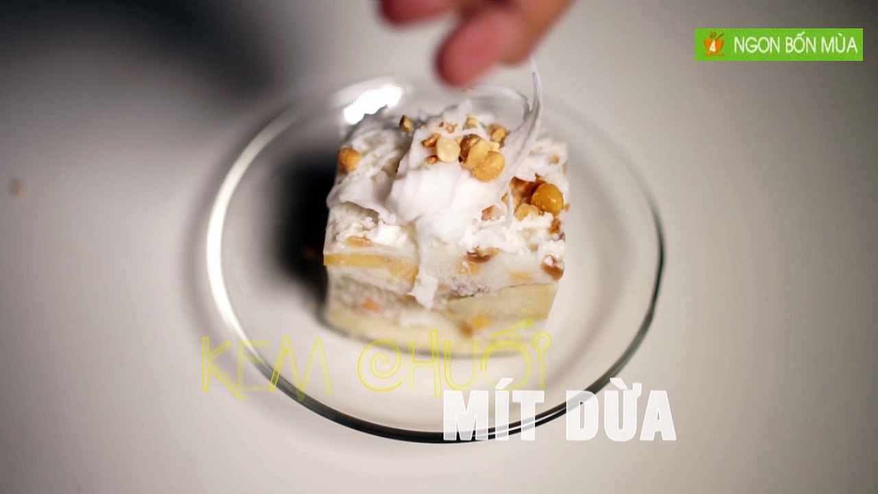 Kem chuối mít dừa đơn giản mà ngon tuyệt!