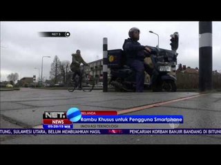 Download Video: Di Belanda, Lampu Led Dipasang di Trotoar untuk Pengguna Ponsel Pintar - NET5