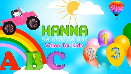 Dạy bé học đếm số - Video dành cho bé tuổi mầm non - Hanna Kids channel