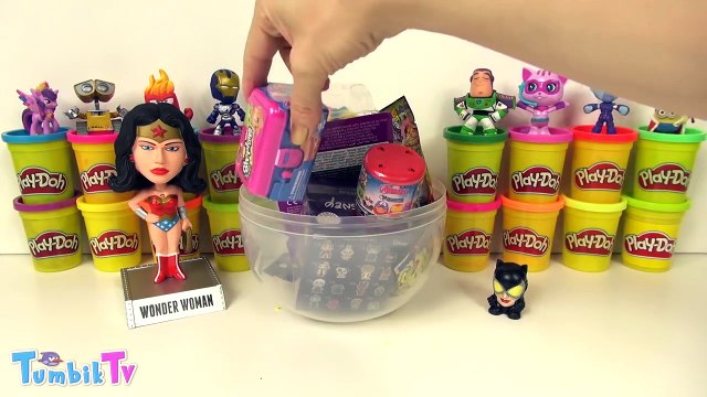Wonder Woman Sürpriz Yumurta Oyun Hamuru Play Doh - Barbie Cicibiciler Emojiler