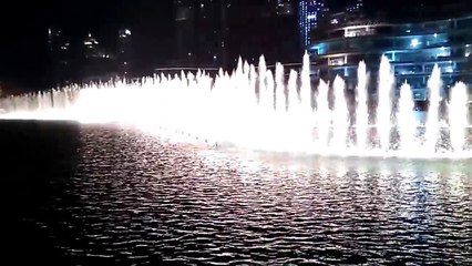 Burj khalifa fountain show at night - Dubai (Arabic Song) 2017 full hd
