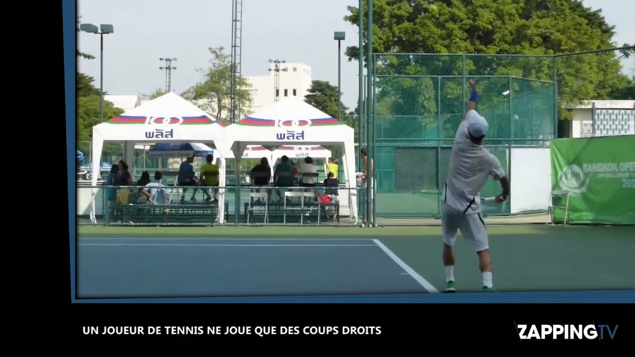 Tennis : Un coréen ne frappe que des coups droi...