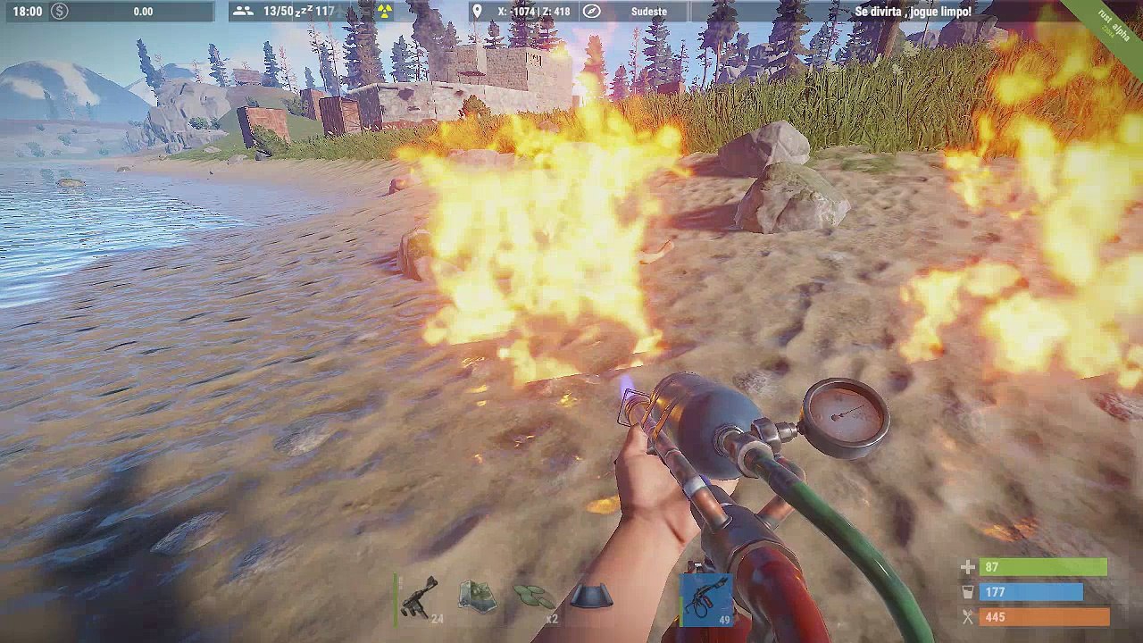 Rust Matei um Pelado Queimado