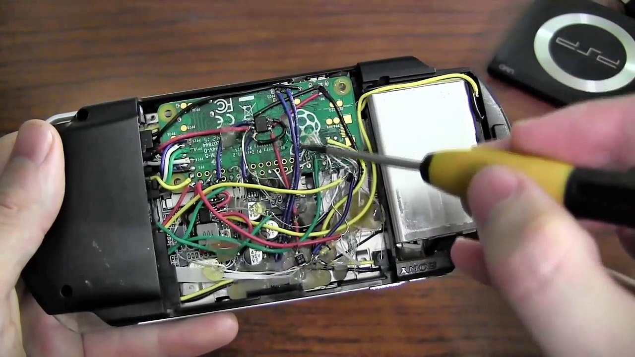 PSPi Version 1000.2 Raspberry Pi Zero in a PSP Shell