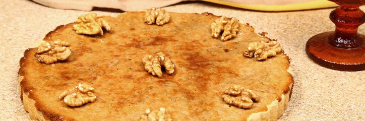 وصفة تارت الجوز اللذيذة بالفيديو