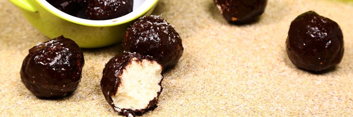 فيديو وصفة جوز الهند بتغليفة الشوكولاته