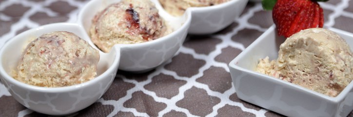 آيس كريم الفول السوداني والمربى.. الطريقة بالفيديو