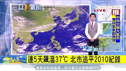 北部如烤箱　明高溫仍上看38℃｜三立準氣象｜20170809｜三立新聞台