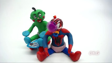 Baby Snow White Magic Apple Movie Baby Hulk Doctor Play Doh Animation Kids Stop Motion Video